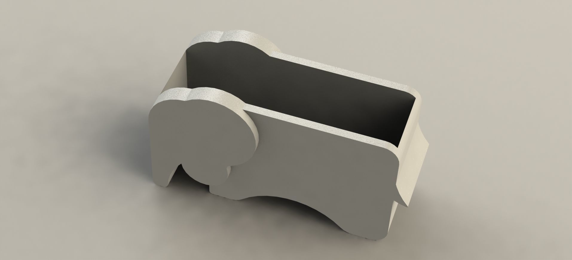 Elephant Pen Holder  3D print model_2