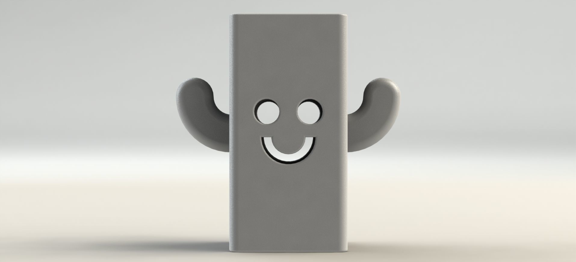 Happy Pen Holder  3D print model_2