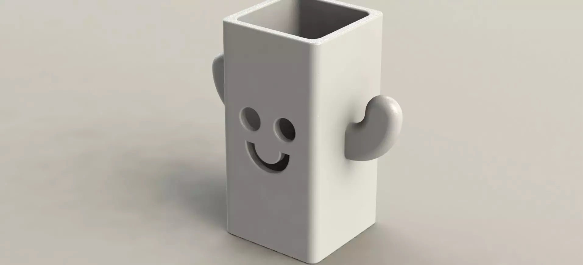Happy Pen Holder  3D print model_0
