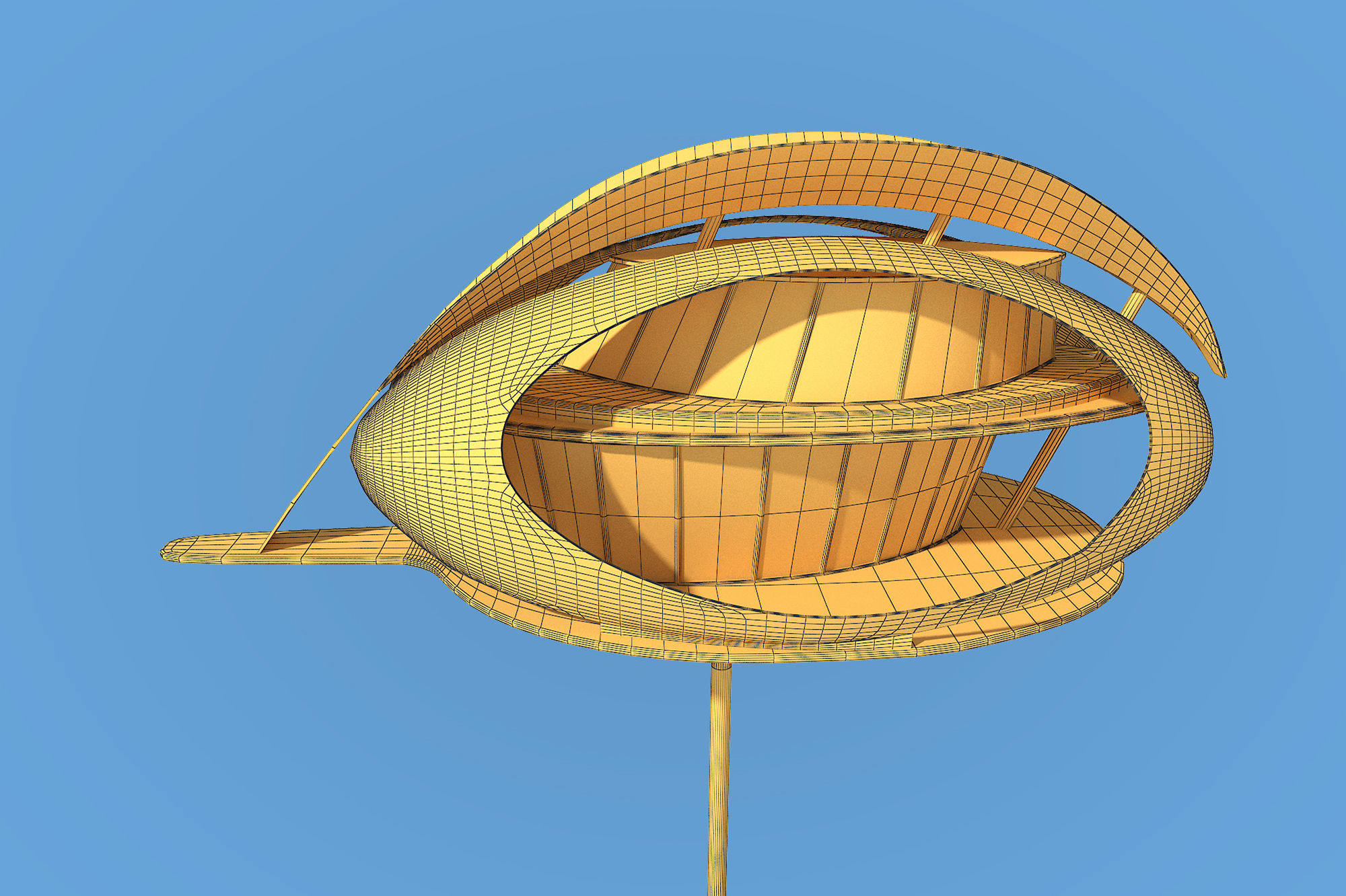 Futuristic Architecture Skyscraper 07 3D model_8