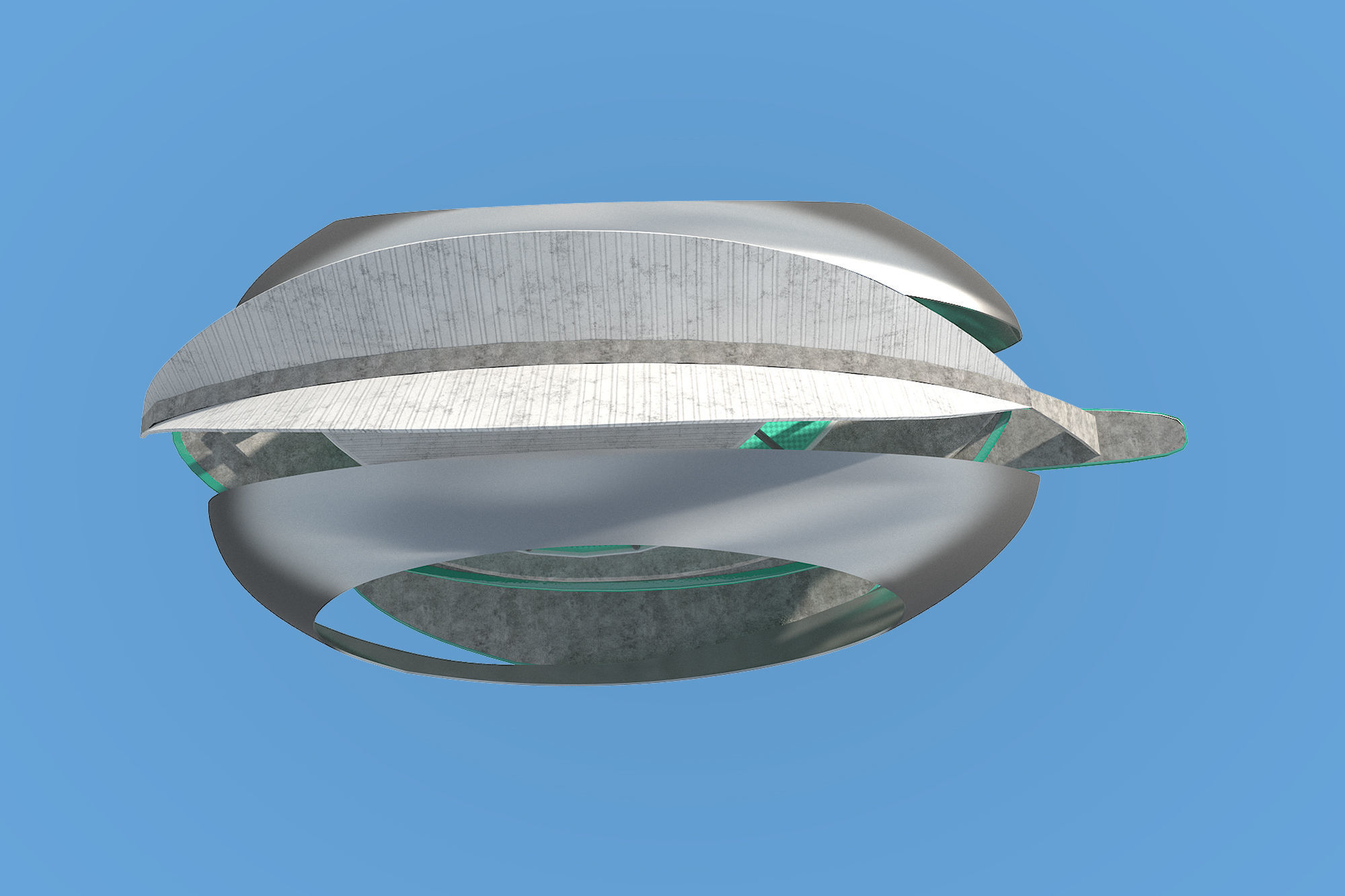 Futuristic Architecture Skyscraper 07 3D model_5