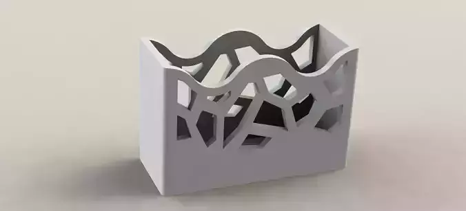 Wave Pen Holder Crystal 