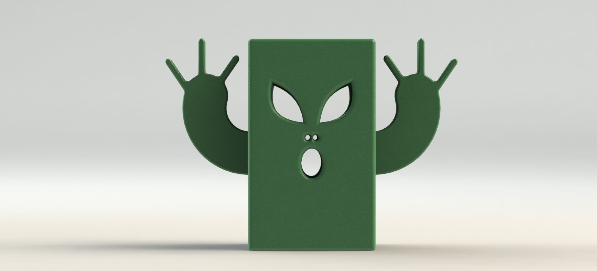 Alien Pen Holder  3D print model_1