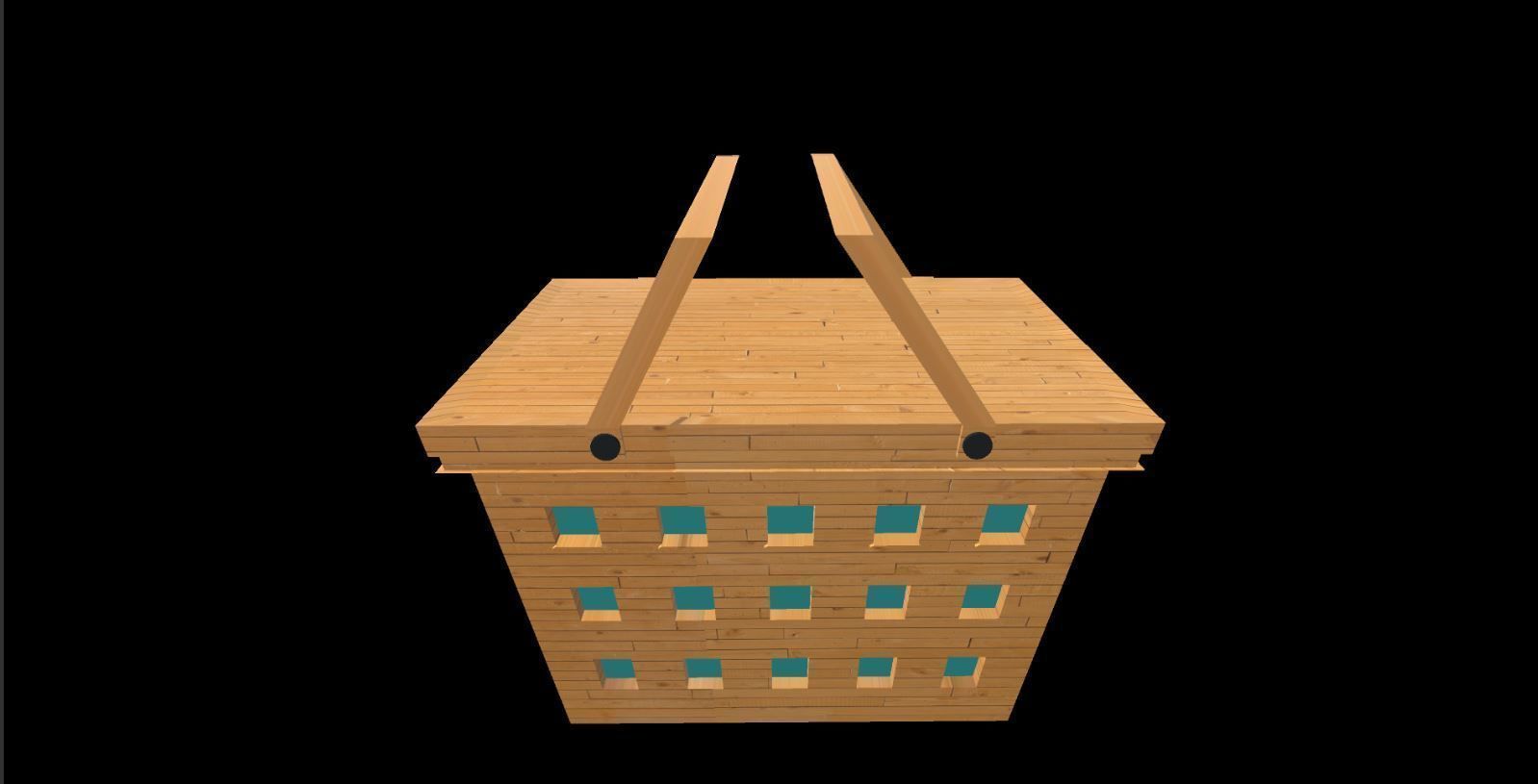 Basket House 3D model_1