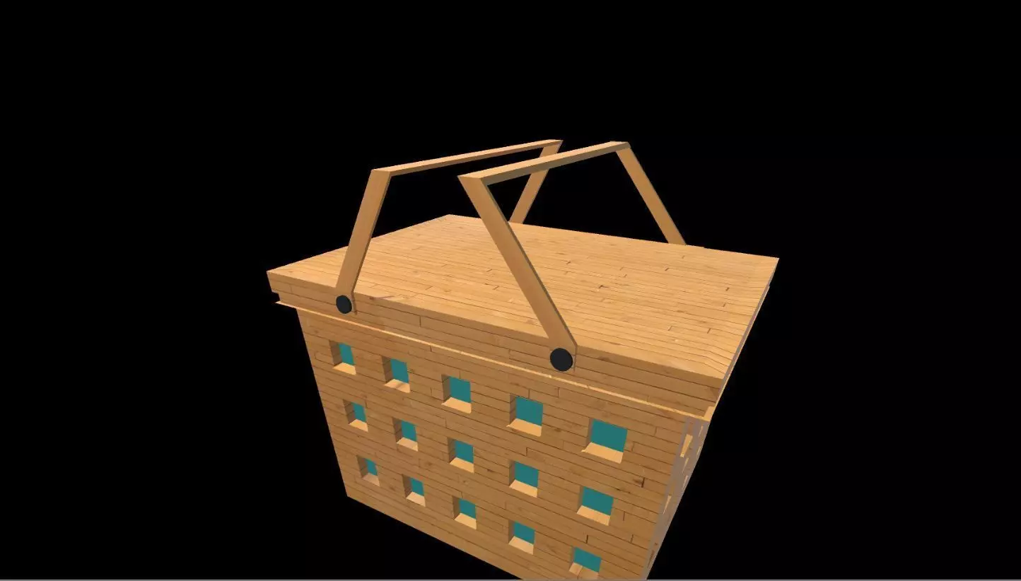 Basket House 3D model_0