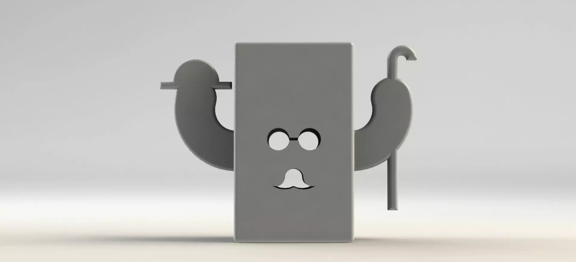 Gentleman Pen Holder 3D print model_0