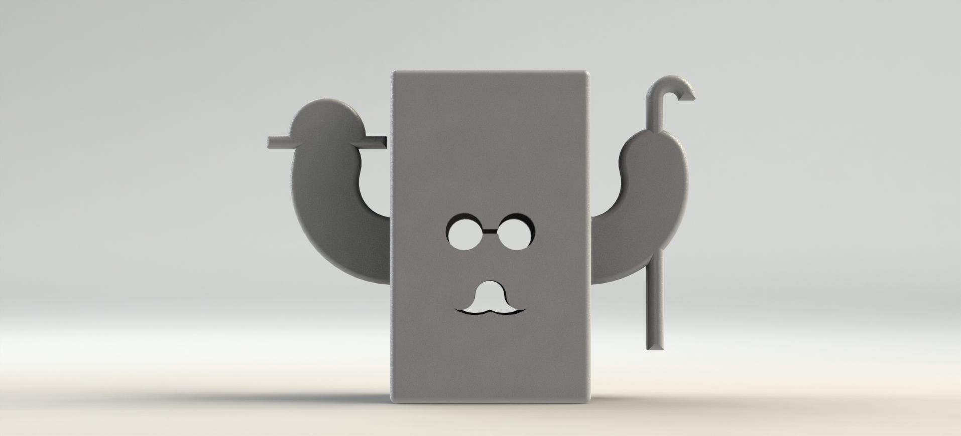 Gentleman Pen Holder 3D print model_1