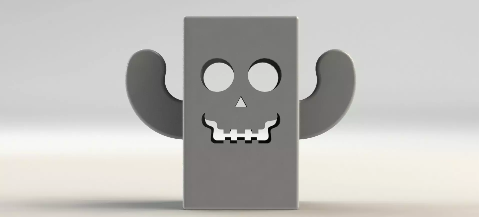 Skull Pen Holder  3D print model_0