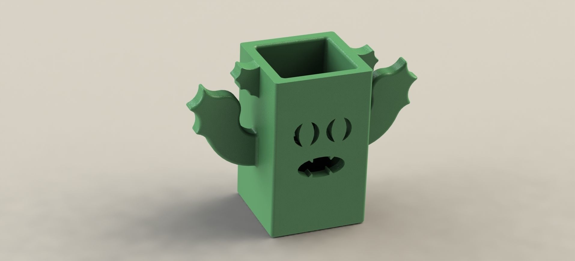 Swamp Monster Pen Holder 3D print model_3