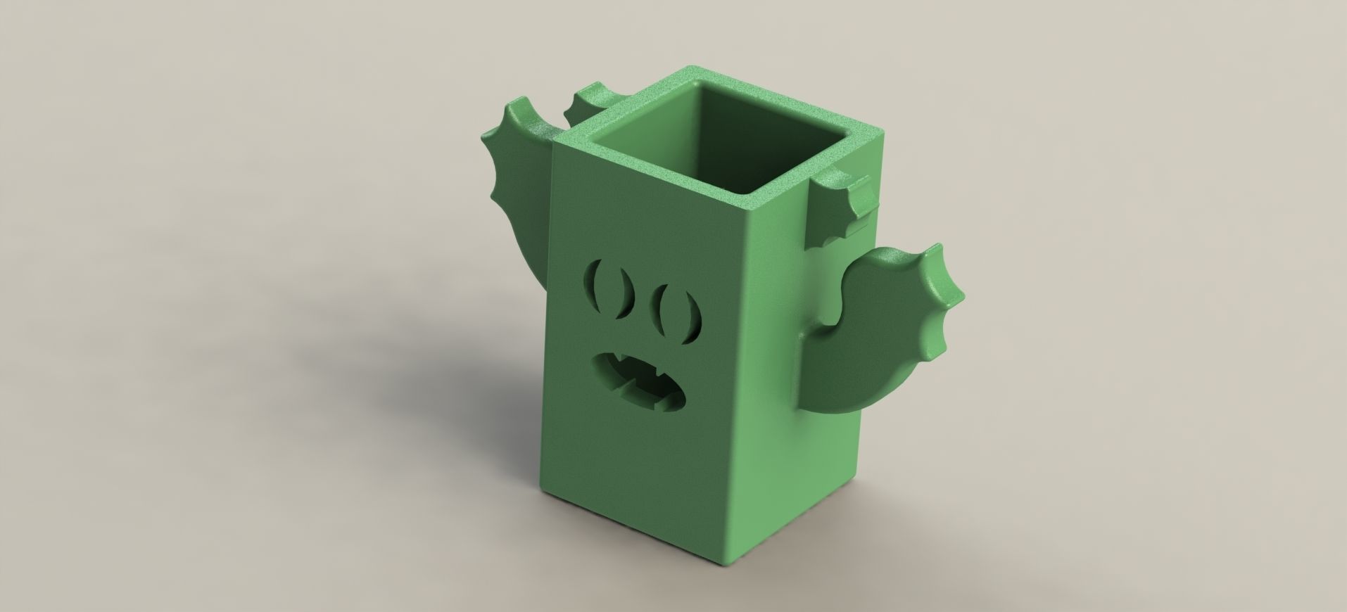 Swamp Monster Pen Holder 3D print model_5