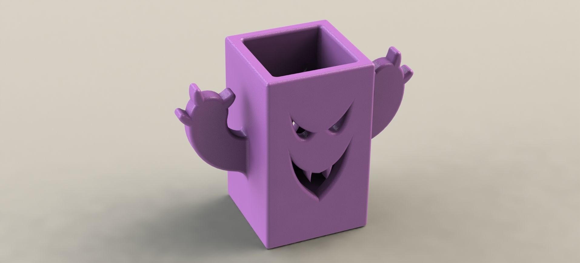 Vampire Pen Holder 3D print model_3