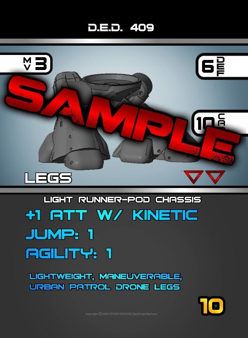 CHIBI-TECH SD - DED-409 CHASSIS 3D print model_21