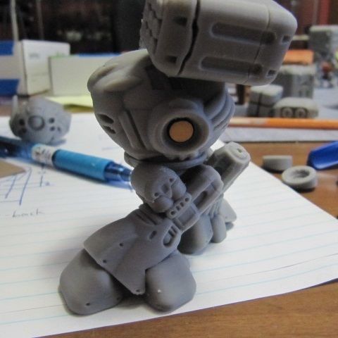 CHIBI-TECH SD - DED-409 CHASSIS 3D print model_9