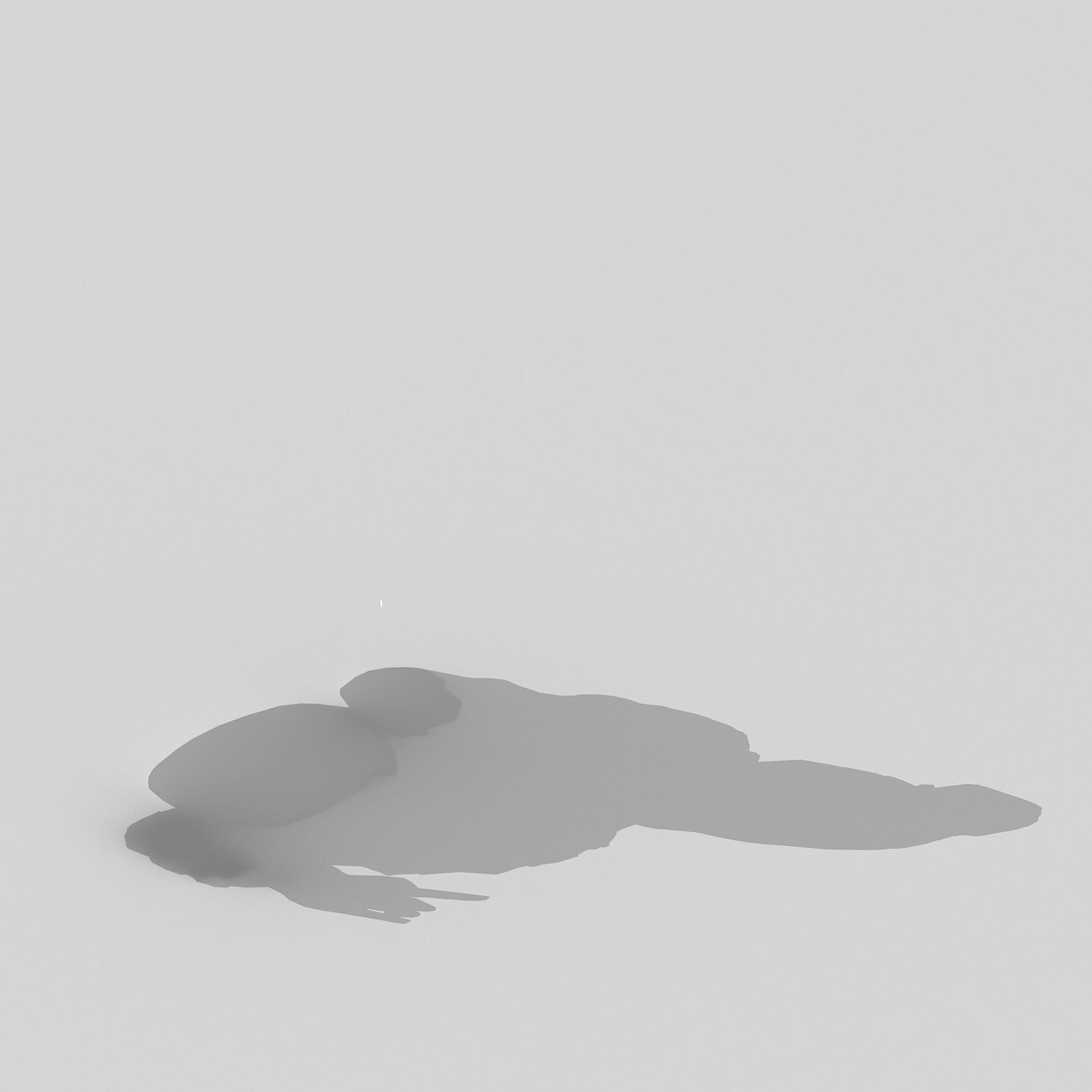 Large Stone Carving - Broken Buddha 03 3D model_4