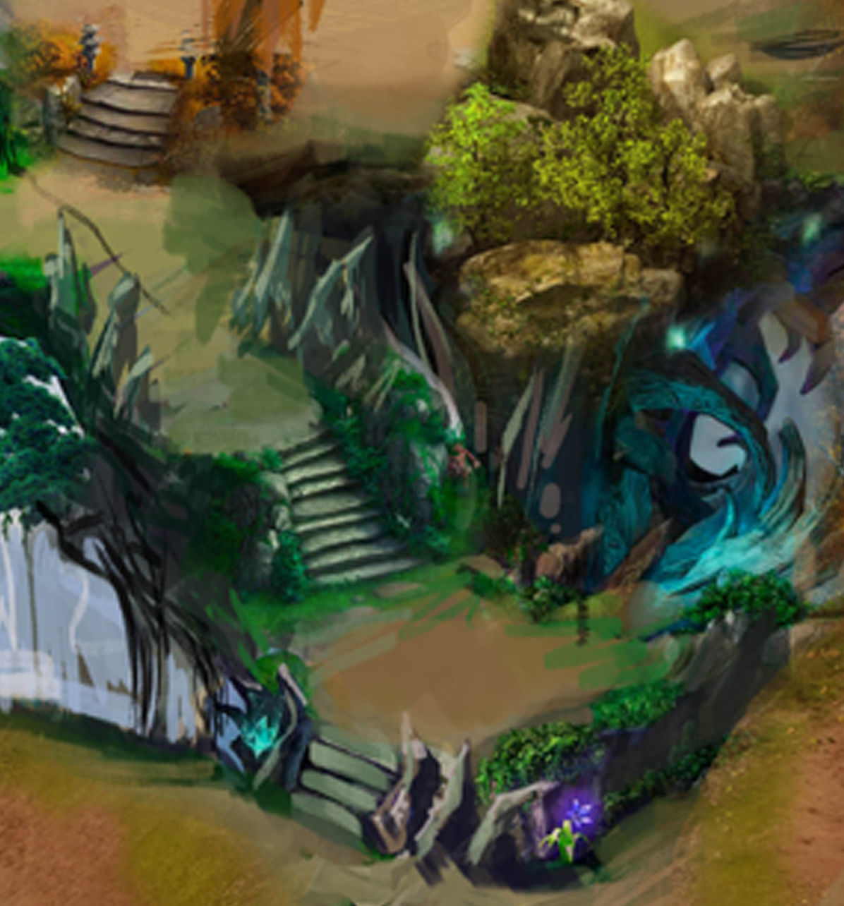 Surface - Huanglongshan stone steps 04 3D model_3