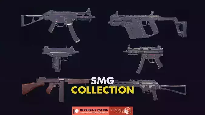 Collection SMG Gun Pack Bundle 