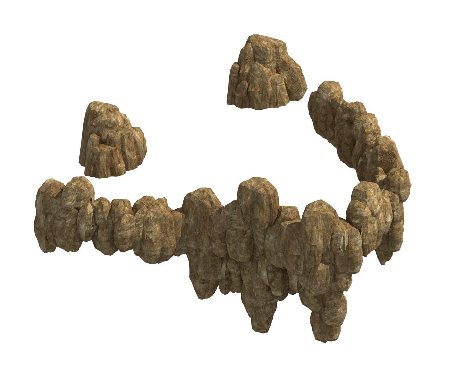 Fountain Hill Rock - Terrain 04 3D model_1