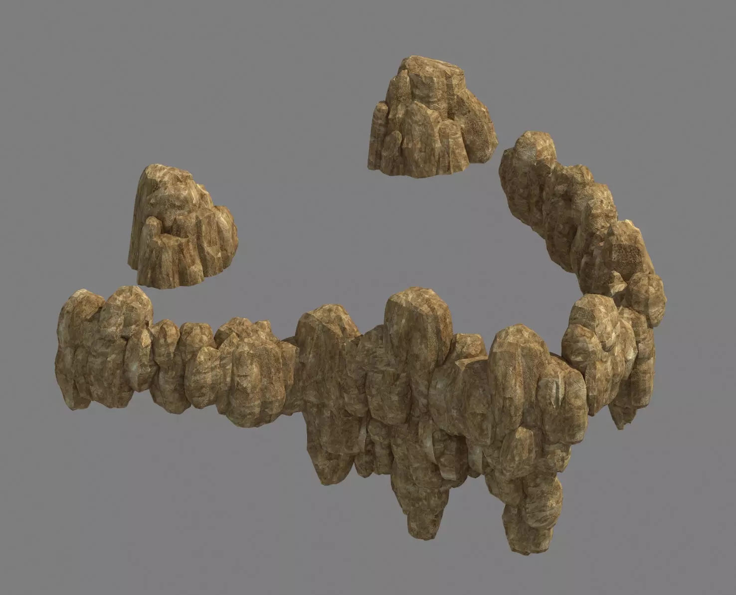Fountain Hill Rock - Terrain 04 3D model_0