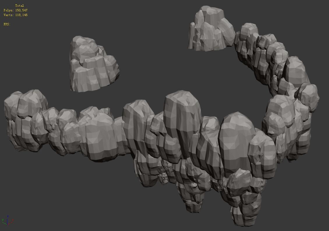 Fountain Hill Rock - Terrain 04 3D model_2