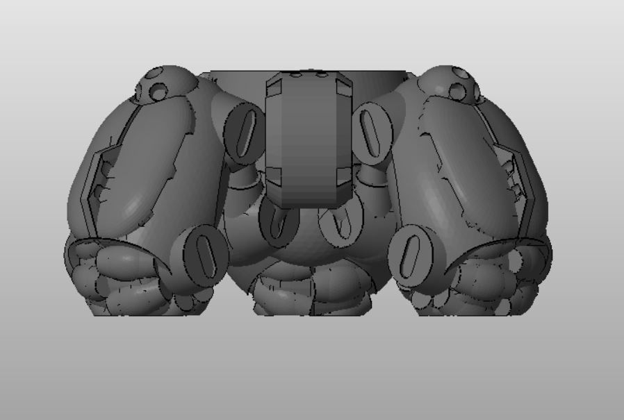 CHIBI-TECH SD - TRIDENT CHASSIS         3D print model_13