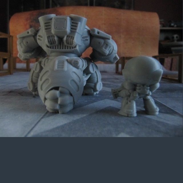 CHIBI-TECH SD - TRIDENT CHASSIS         3D print model_7