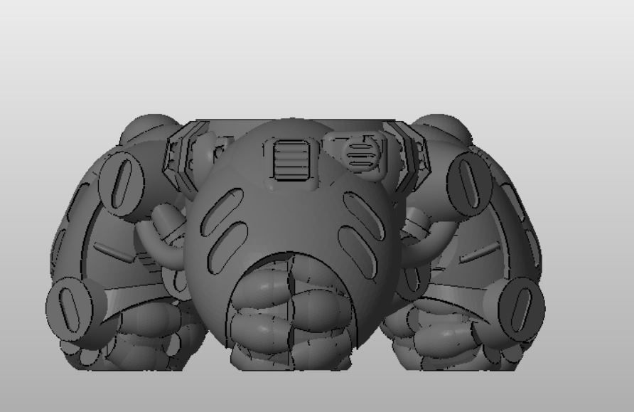 CHIBI-TECH SD - TRIDENT CHASSIS         3D print model_14