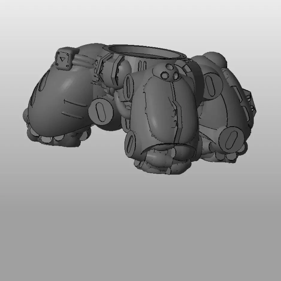 CHIBI-TECH SD - TRIDENT CHASSIS         3D print model_0