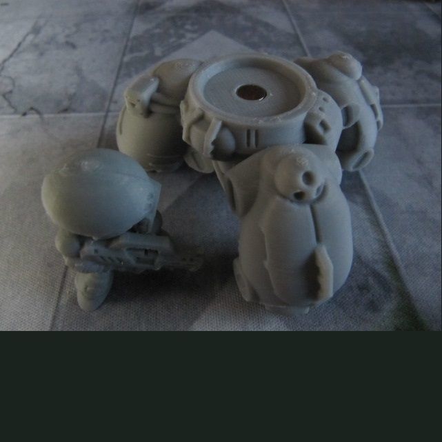 CHIBI-TECH SD - TRIDENT CHASSIS         3D print model_11