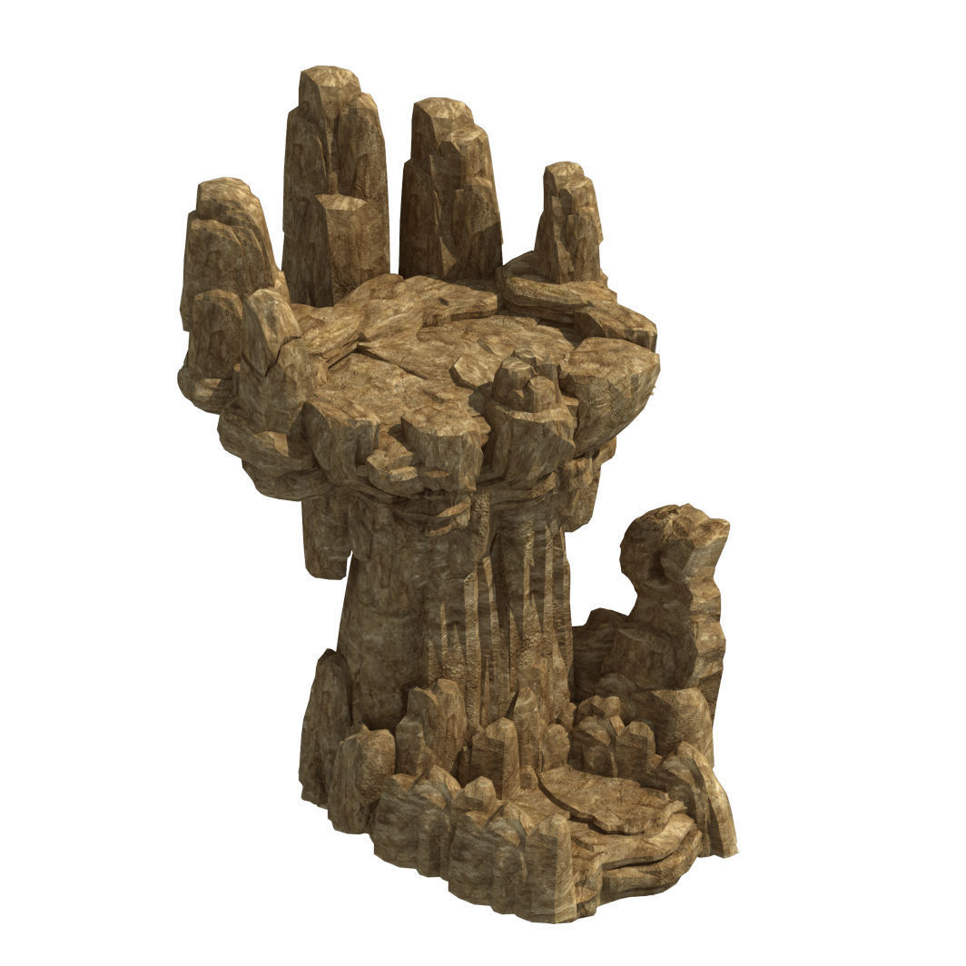 Fountain Hill Rock - Terrain 08 3D model_1