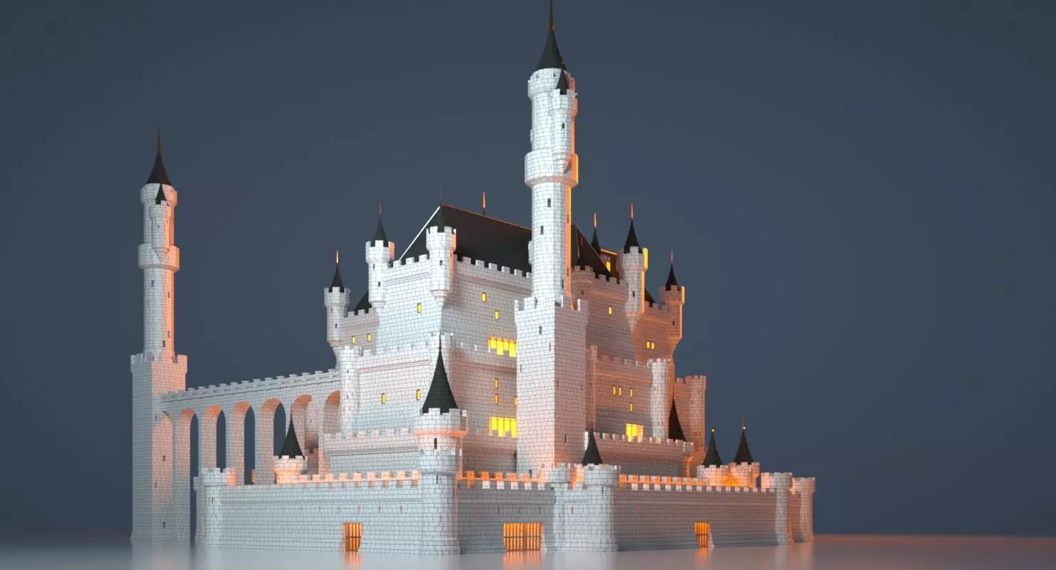 Fantasy Castle 007 3D model