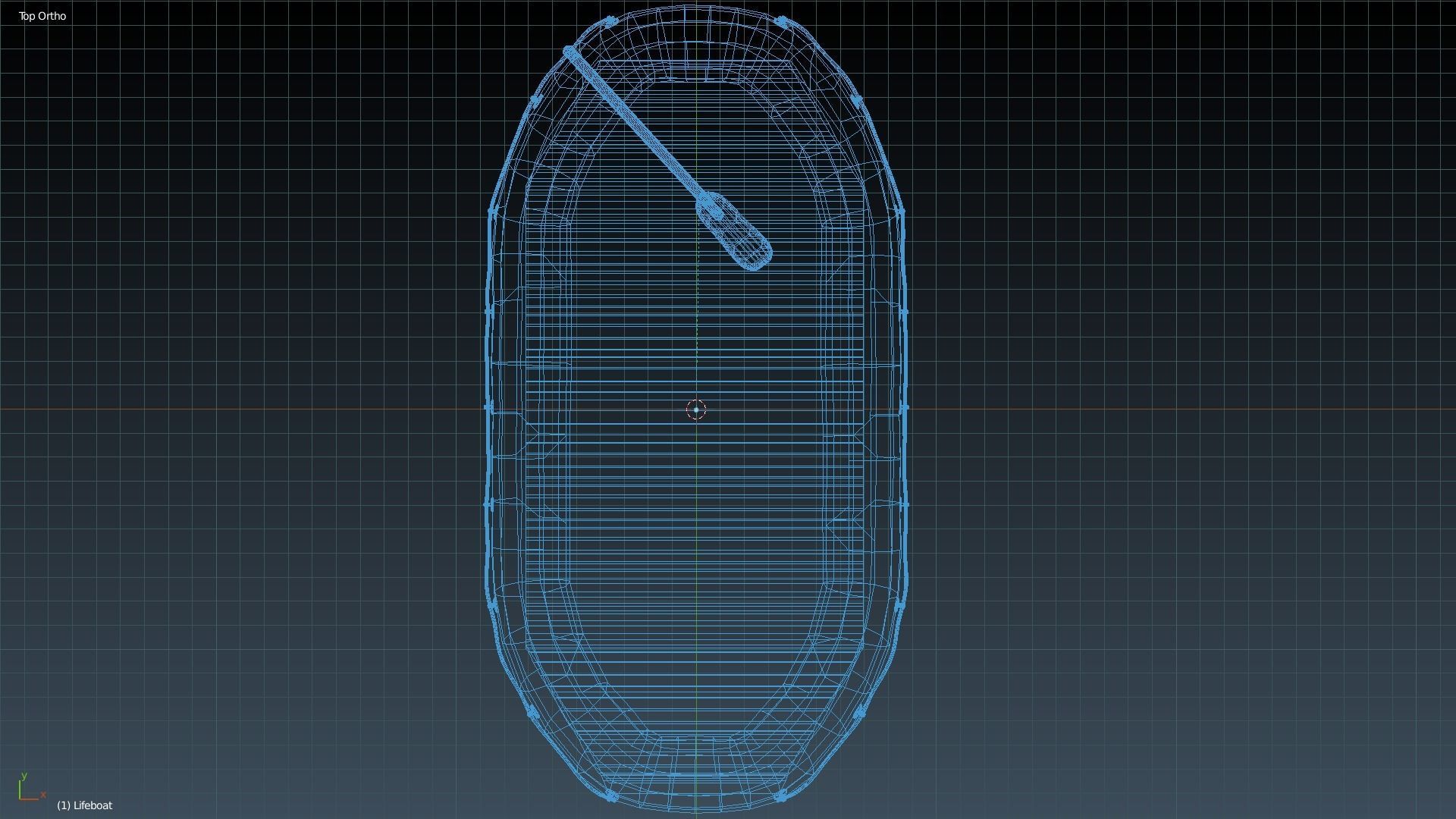 Lifeboat Hand-Painted Low-poly 3D model_4