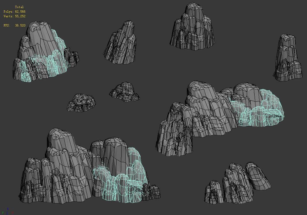 Fong Shan Rock - Terrain 10 3D model_3