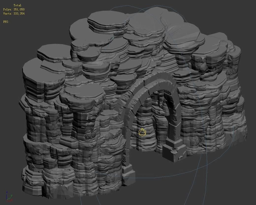 Ghost Mountain - Mountain Cave 01 3D model_7