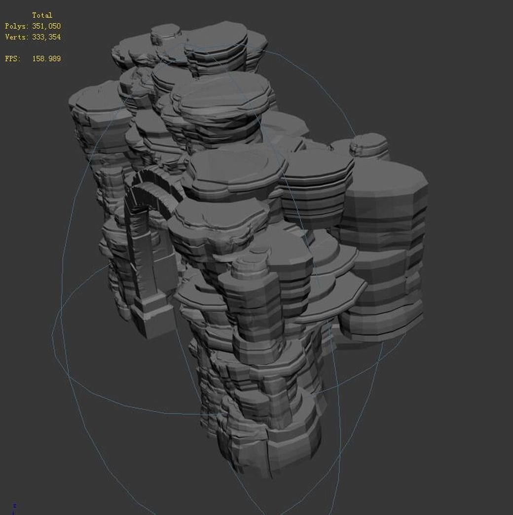 Ghost Mountain - Mountain Cave 01 3D model_9