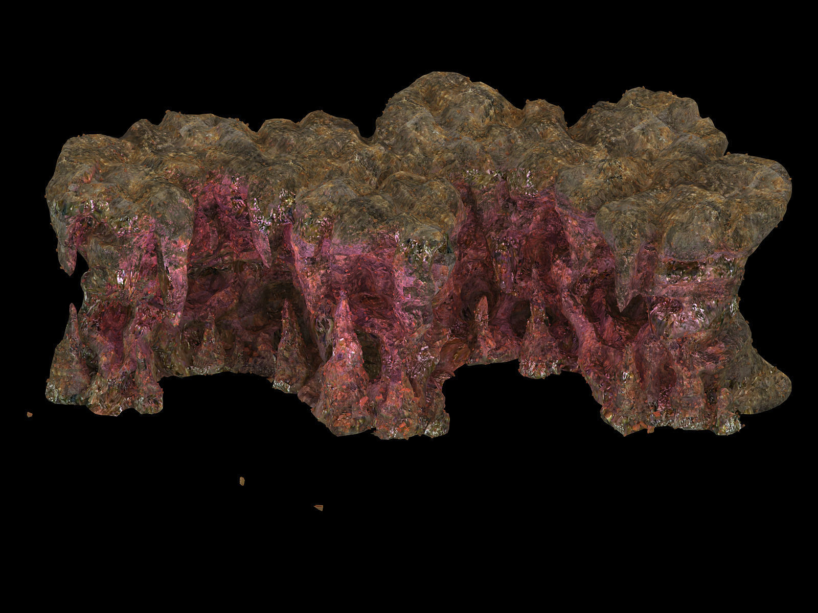 Ghost Gate Palace Mountain 05 3D model_3