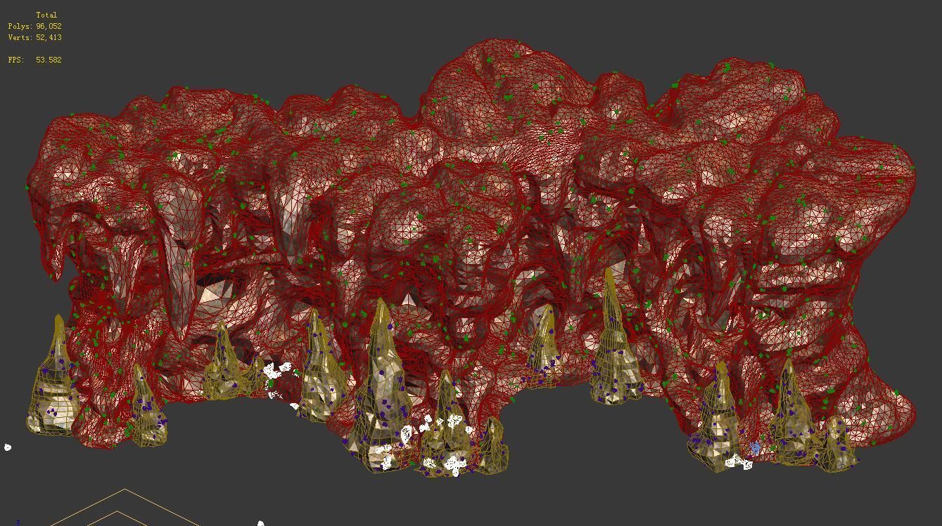 Ghost Gate Palace Mountain 05 3D model_1