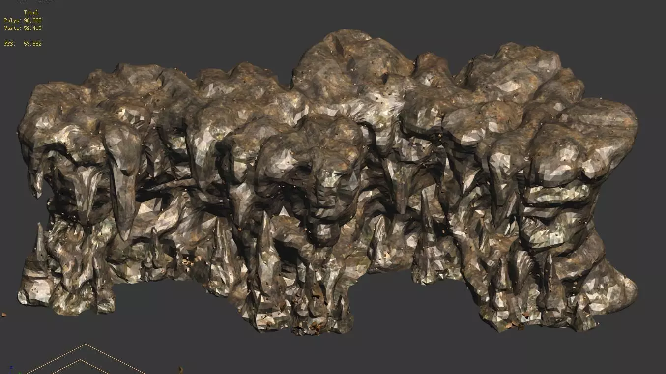 Ghost Gate Palace Mountain 05 3D model_0