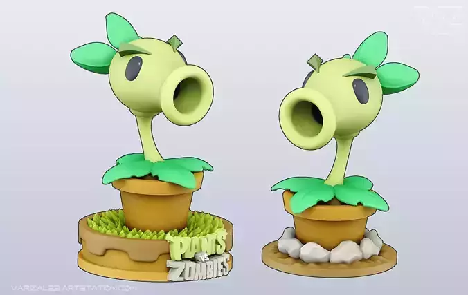 Plants vs Zombies - Repeater 3D print model