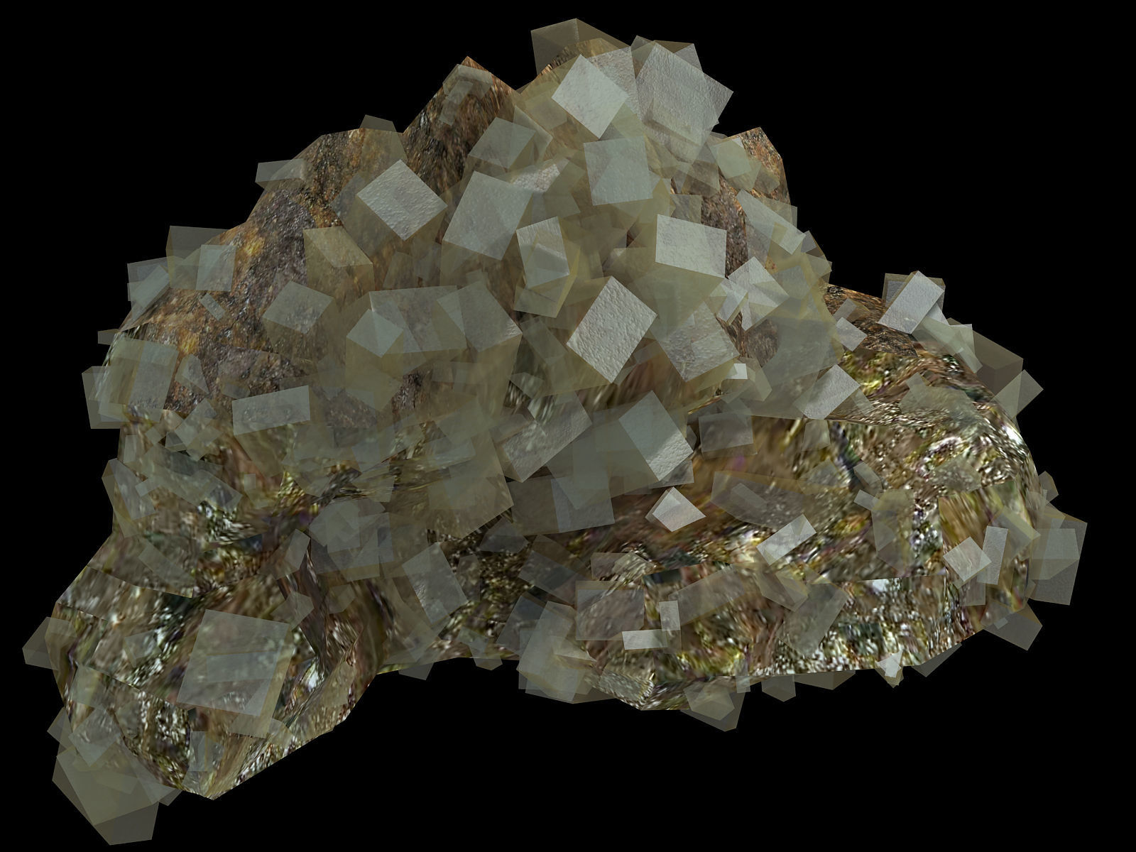 Ghost Gate Palace Mountain 09 3D model_3