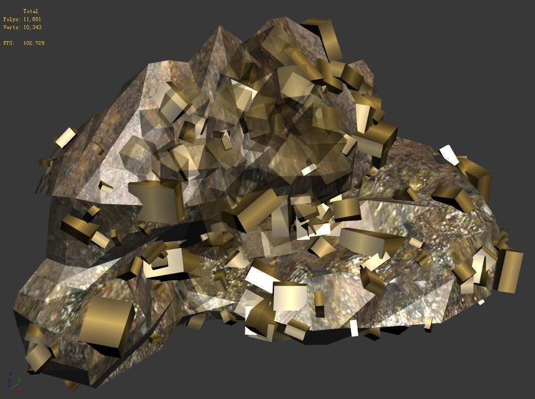 Ghost Gate Palace Mountain 09 3D model_1