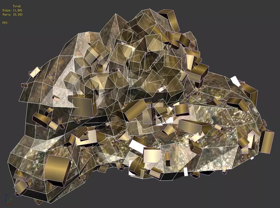 Ghost Gate Palace Mountain 09 3D model_0