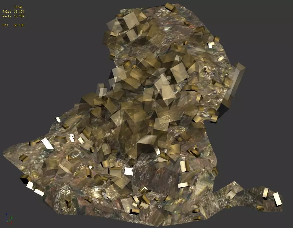 Ghost Gate Palace Mountain 11 3D model_0