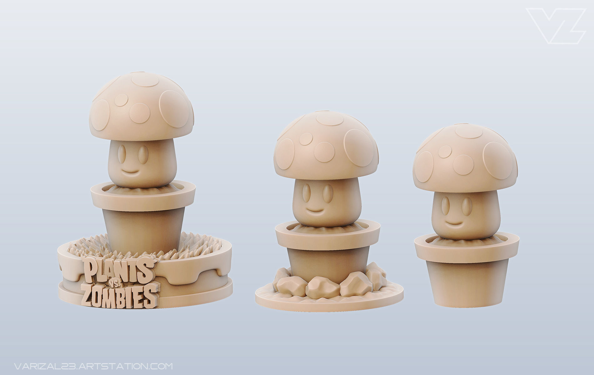 Plants vs Zombies - Sun Shroom 3D print model_2