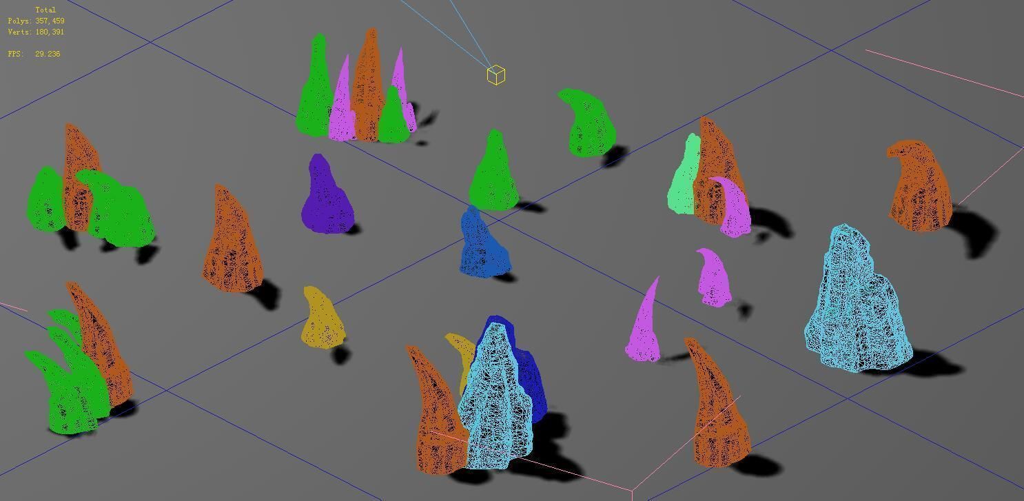 Ghost town - sharp stone 3D model_9