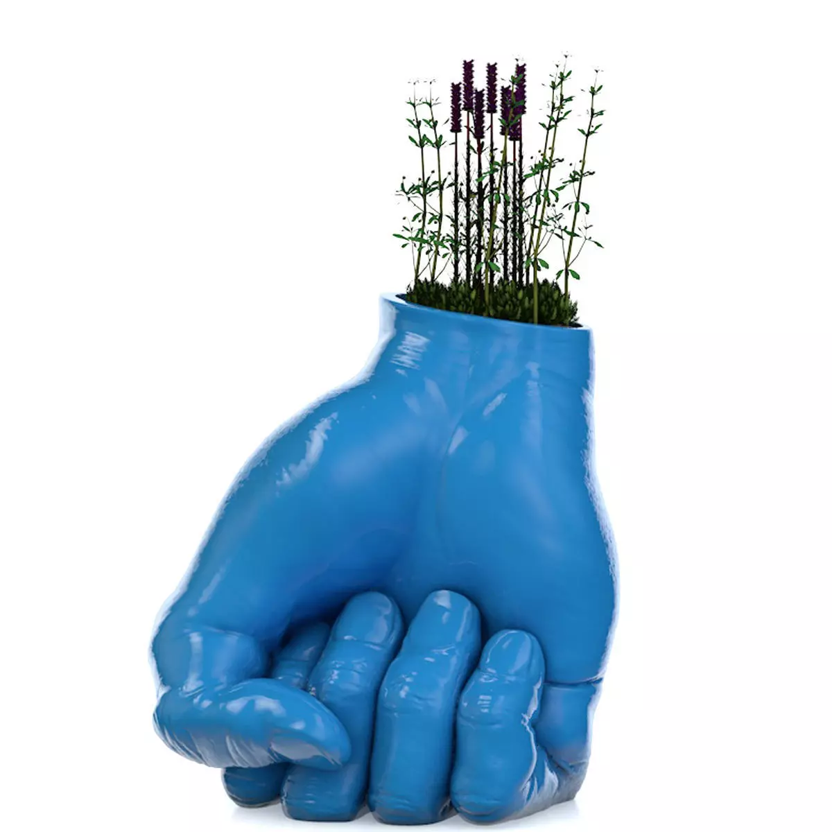Hand Vase Plant  3D print model_0