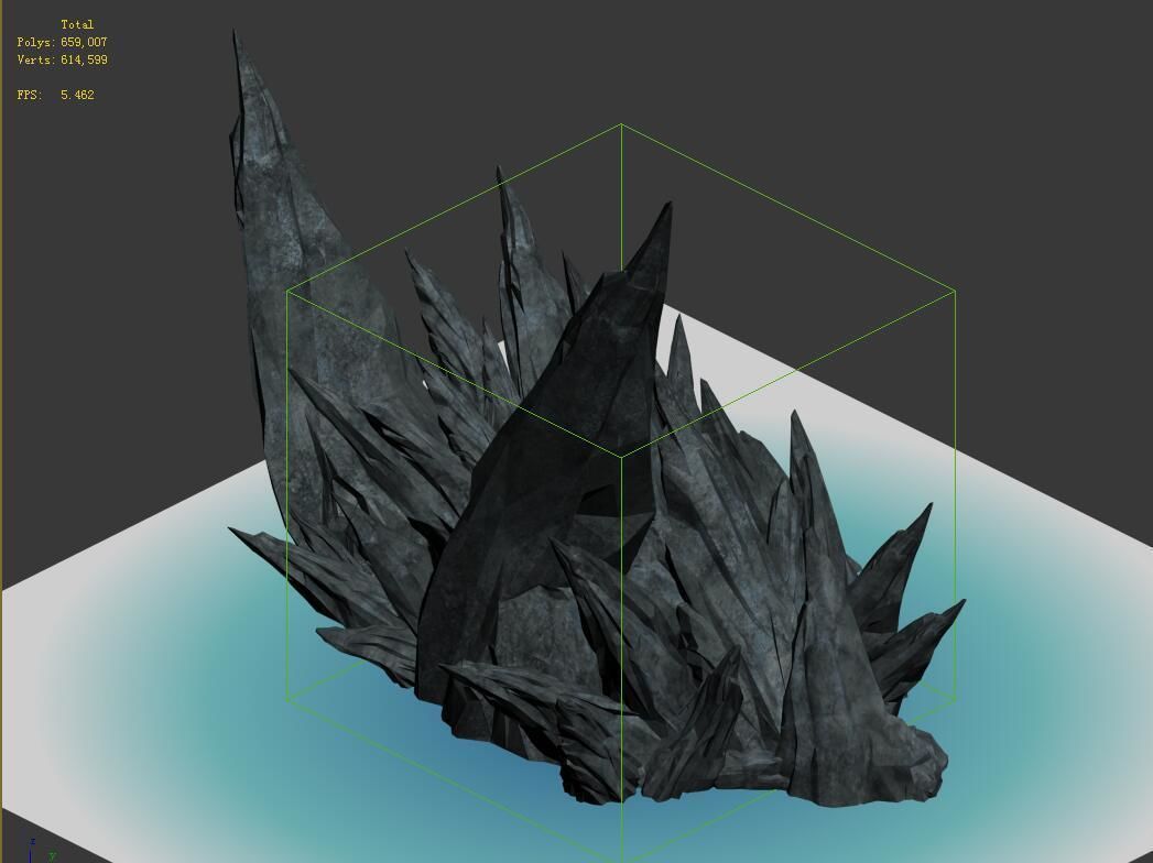 Submarine Rock - Mountain 01 3D model_3
