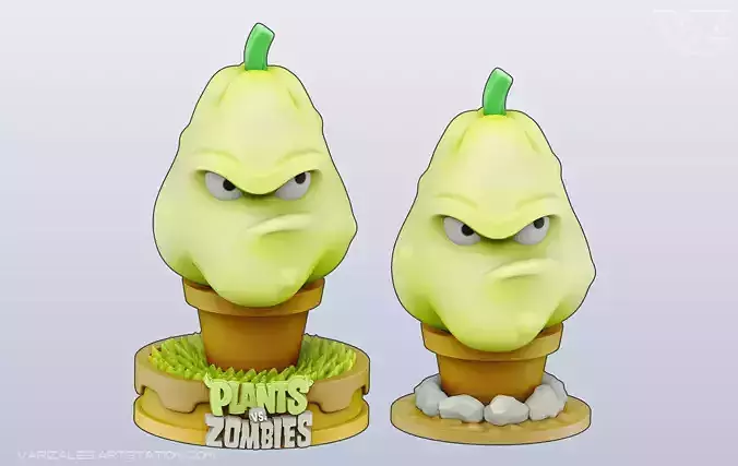 Plants vs Zombies - Squash 3D print model