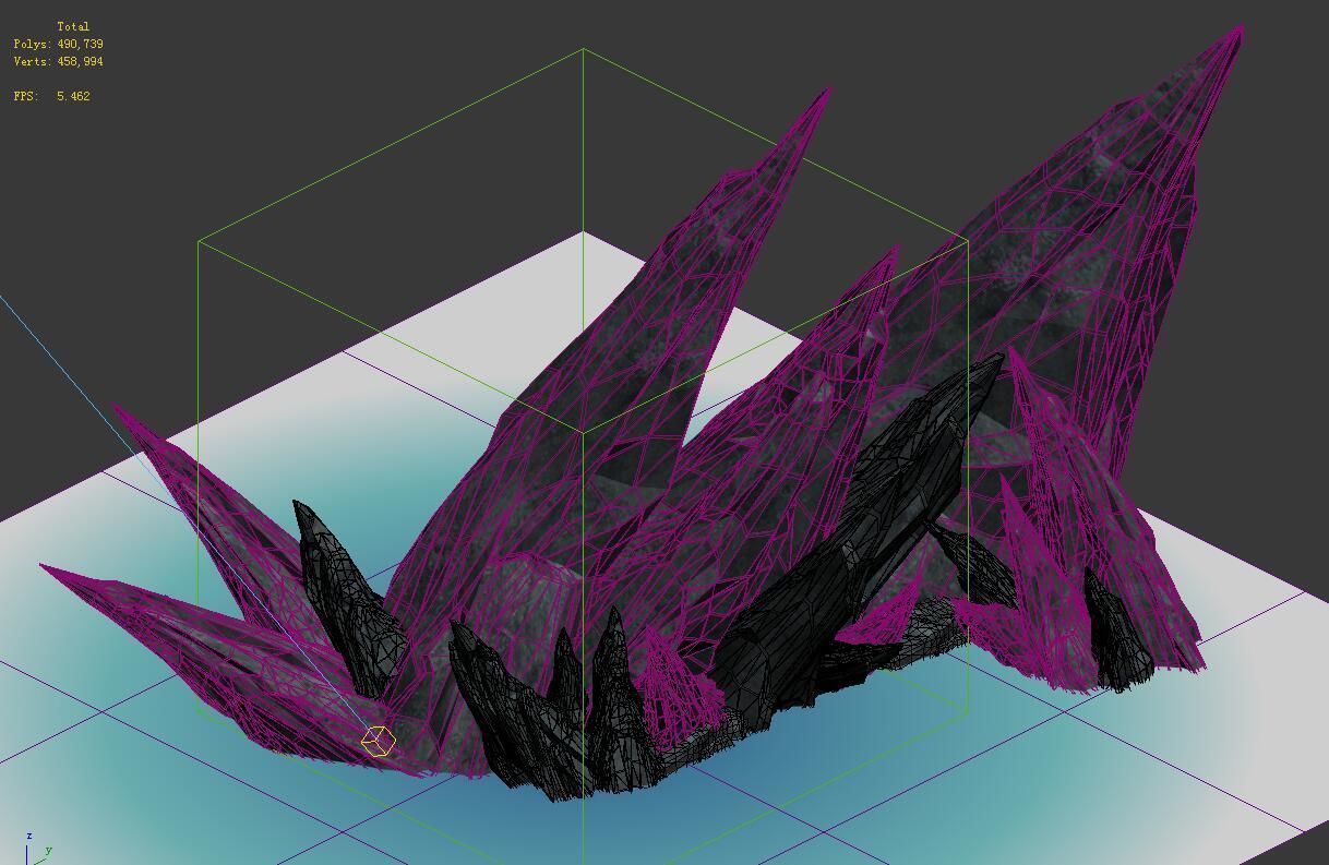 Submarine Rock - Mountain 02 3D model_4