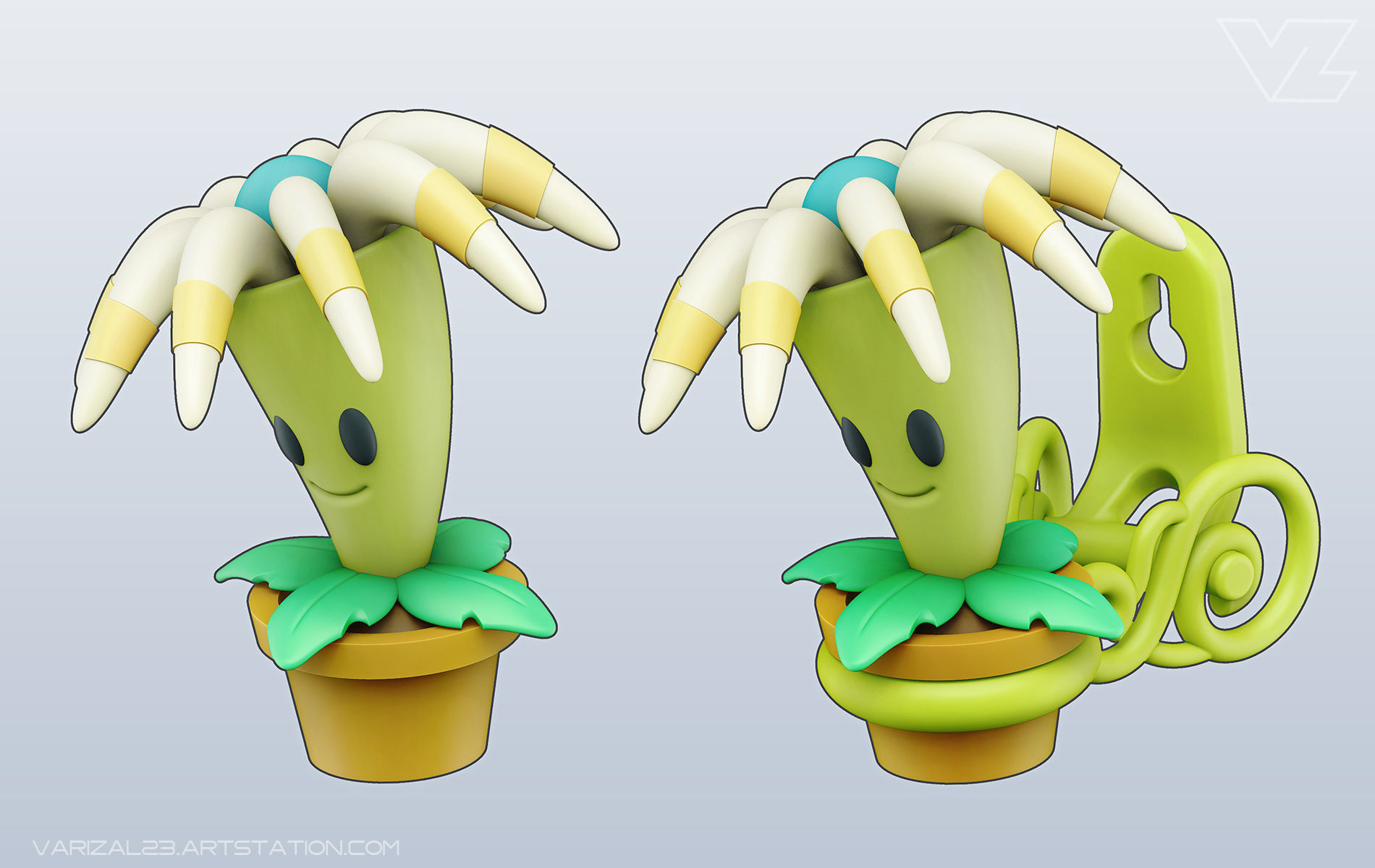 Plants vs Zombies - Bloomerang 3D print model_1