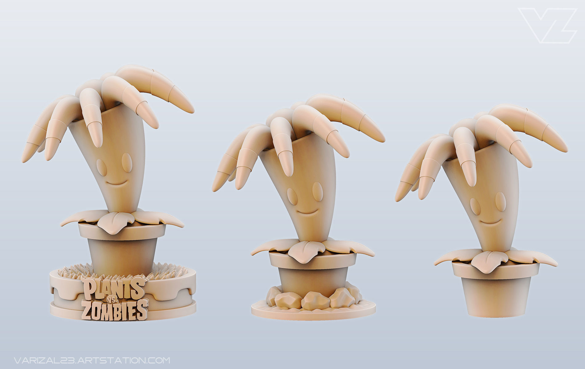 Plants vs Zombies - Bloomerang 3D print model_2